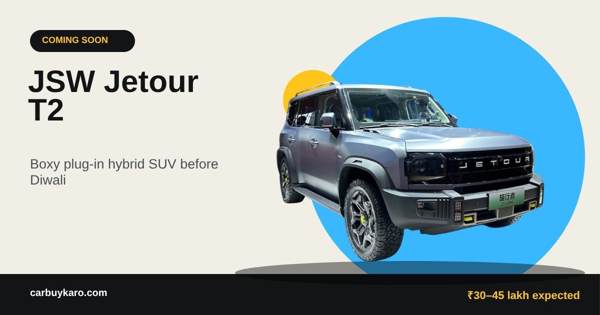 JSW Jetour T2 India Launch: Plug-in Hybrid SUV, Range, Expected Price and Rivals