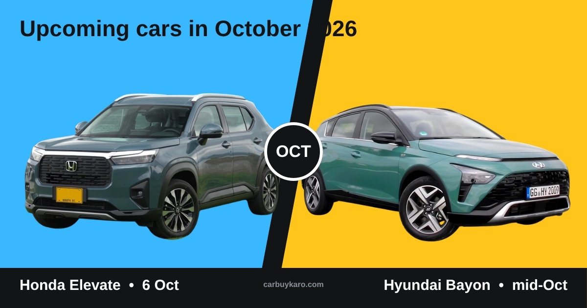 Upcoming Cars in October 2026: Every New Launch With Dates and Expected Prices